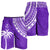 Fiji Rugby Sevens Men Shorts Fijian 7s Tapa Polynesian Purple LT13 - Polynesian Pride