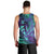 (Custom Personalised) Polynesian Men Tank Top Purple Paradise Hawaiian Tribal Hammerhead Shark LT14 - Polynesian Pride