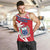 Samoa Men Tank Top Samoan Coat Of Arms With Coconut Red Style LT14 - Polynesian Pride