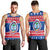 (Custom Personalised) Guam Christmas Men Tank Top Guaman Seal Polynesian Felis Pusgua LT14 Blue - Polynesian Pride