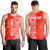 (Custom Personalised) Kolisi Tonga High School Men Tank Top Tongan Ngatu Pattern LT14 Red - Polynesian Pride