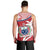 Samoa Men Tank Top Samoan Coat Of Arms With Coconut Red Style LT14 - Polynesian Pride