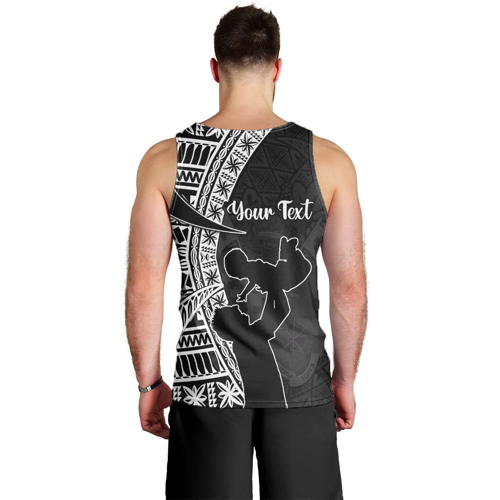 (Custom Personalised) Tonga Men Tank Top Happy Tongan Fathers Day LT13 - Polynesian Pride