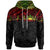 Samoa Hoodie Heart Beat Polynesian Unisex Black - Polynesian Pride