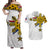 Filipino Matching Dress and Hawaiian Shirt Tribal White Style LT6 White - Polynesian Pride