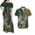 Hawaiian Shark Polynesian Matching Dress and Hawaiian Shirt Vibe Green Style LT6 Green - Polynesian Pride