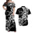 Polynesian Valentine Matching Dress and Hawaiian Shirt Hibiscus Flowers White Style LT6 White - Polynesian Pride