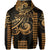 Custom Kakau Hawaiian Polynesian Hoodie Gold LT6 - Polynesian Pride