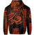 Custom Kakau Hawaiian Polynesian Hoodie Orange LT6 - Polynesian Pride