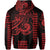 Custom Kakau Hawaiian Polynesian Hoodie Red LT6 - Polynesian Pride