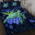 Hawaii Turtle Hibiscus Polynesian Quilt Bed Set - Jade Stone - AH - Polynesian Pride