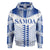 Manu Samoa All Over Hoodie Unisex Blue - Polynesian Pride