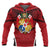 Tonga Polynesian ll Over Hoodie Red Pattern Unisex Red - Polynesian Pride