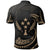 Kosrae Micronesia Polo Shirt Gold Tribal Wave - Polynesian Pride