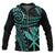 Hawaii Polynesian Zip up Hoodie Blue Tribal Pattern Unisex Blue - Polynesian Pride