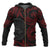 American Samoa Polynesian All Over Zip up Hoodie Red Tribal Unisex Red - Black - Polynesian Pride