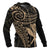 Hawaii Polynesian Zip up Hoodie Gold Tribal Pattern - Polynesian Pride