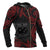 Samoa Polynesian All Over Zip up Hoodie Red Tribal - Polynesian Pride