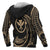 Hawaii Polynesian All Over Zip up Hoodie Gold Tribal Wave - Polynesian Pride