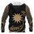 Nauru Polynesian Zip up Hoodie Gold Tribal Wave - Polynesian Pride