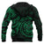 Polynesian Hawaii ll Over Hoodie Green Turtle Tribal - Polynesian Pride