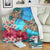 Hawaii Turtle Hibiscus Sea Premium Blanket - Ocean Of Love - AH - Polynesian Pride