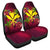 Kanaka Map Turtle Hibiscus Car Seat Cover - Red Velvet - AH Universal Fit Red - Polynesian Pride