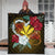 Kanaka Manta Ray Plumeria Heart Polynesian Premium Quilt - Sea Flower - AH - Polynesian Pride