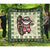 Hawaiian Quilt Christmas - Santa Claus Surf Premium Quilt - AH Green - Polynesian Pride