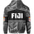 Fiji Rugby Polynesian Patterns Zip Hoodie White - Polynesian Pride