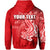 Custom Hammerhead shark Hoodie Polynesian Red Style LT6 - Polynesian Pride