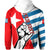 Custom Free West Papua Zip up Hoodie Clenched Hands Flag LT6 - Polynesian Pride