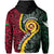 Vanuatu All Over Hoodie Mix Maori Silver Fern LT6 - Polynesian Pride