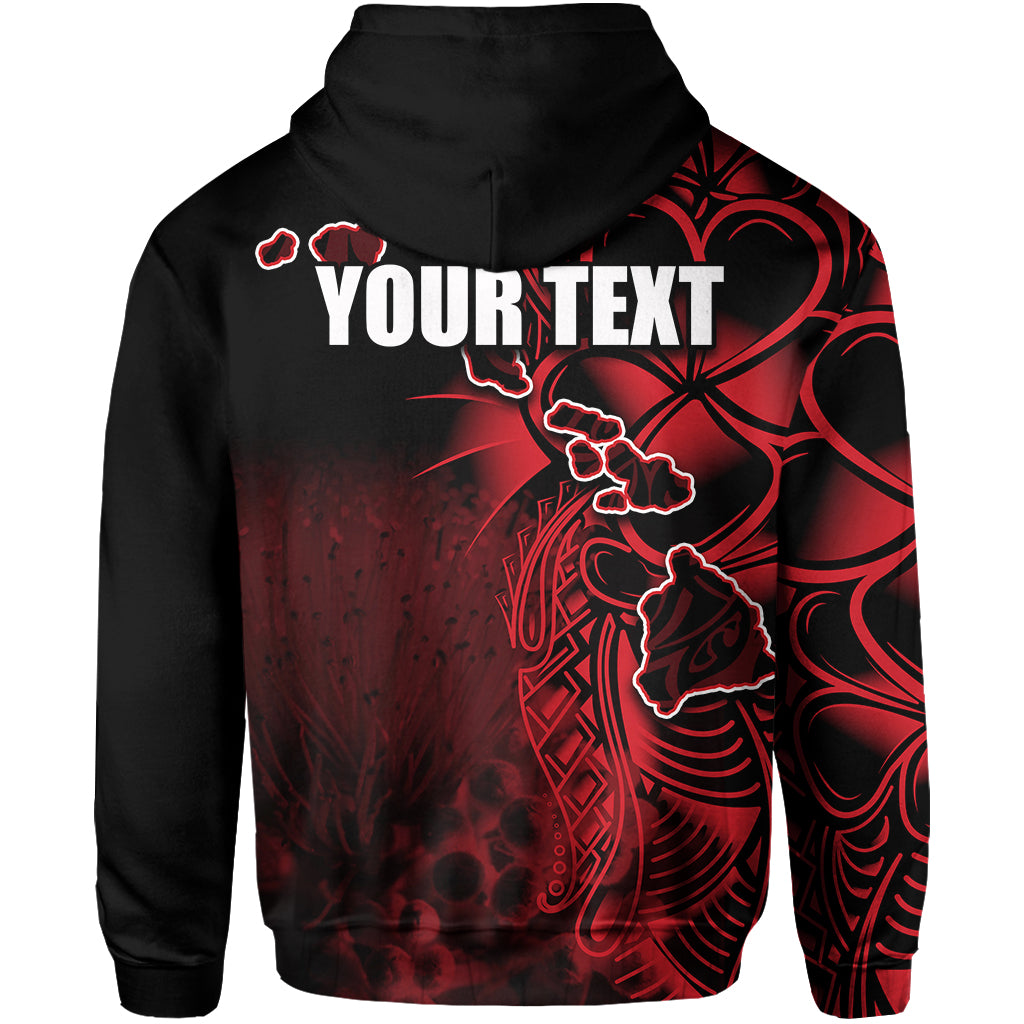 Custom Hawaiian Islands Zip Hoodie The Big Island LT6 - Polynesian Pride
