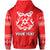 Custom Tonga Hoodie Ngatu Red Style LT6 - Polynesian Pride