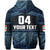 Custom Fiji Rugby Polynesian Patterns Zip Hoodie Blue - Polynesian Pride