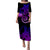 Samoa Plumeria Polynesian Tribal Puletasi Dress - LT12 Long Dress Black - Polynesian Pride