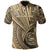 American Samoa Polo Shirt Polynesian Coconut Tree Unisex Gold - Polynesian Pride