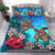 Hawaii Turtle Hibiscus Sea Bedding Set - Ocean Of Love - AH Blue - Polynesian Pride