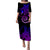 Yap Plumeria Polynesian Tribal Puletasi Dress - LT12 Long Dress Black - Polynesian Pride