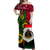 Vanuatu Christmas - Joyeux Nol Santas God Yumi Off Shoulder Long Dress - LT2 Women PURPLE - Polynesian Pride