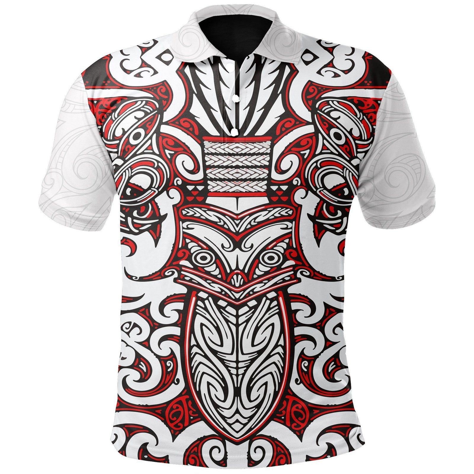 New Zealand Rugby Shirts - Warrior Maori Rugby Polo Shirt - Polynesian Pride