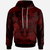 Samoa Hoodie Keep Calm Style Red Patterns Unisex Red - Polynesian Pride