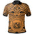 Polynesian Hawaii Polo Hawaii Coat Of Arm and Polynesian Patterns Unisex Brown - Polynesian Pride