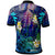 Tonga Custom Polo Shirt Apifoou College Polynesian with Tribal Turtle Plumeria and Tonga Style LT10 - Polynesian Pride