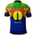 New Caledonia Polo Shirt Custom Coat of Arms Ripping with Polynesian - Polynesian Pride