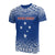 Samoa Custom T Shirt Samoa Flag Polynesian Tattoo Fog Blue Unisex Blue - Polynesian Pride