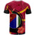 Papua New Guinea T Shirt Milne Bay Flag of PNG with Hibicus and Polynesian Culture T Shirt - Polynesian Pride