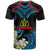 Tonga Polynesian T Shirt Lavengamalie College with Polynesian Patterns and Plumeria Flower T Shirt LT10 - Polynesian Pride