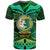 Tonga Custom T Shirt Liahona High Shool with Tonga Patterns with Green Effect LT10 - Polynesian Pride